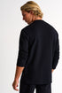 Shan Signature Textured jersey long sleeve round neck